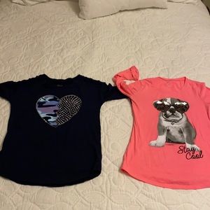 Justice lot 2 shirts size 12